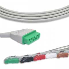 Nihon Kohden 5 Lead Fixed ECG Cable - Pinch Connector (G5122P)