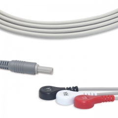 Hlmedical 3 Lead Fixed ECG Cable - Snap Connector (G31143S)