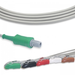 Tian Rong 5 Lead Fixed ECG Cable - Pinch Connector (G5154P)