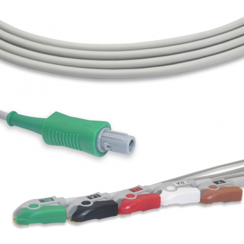 Tian Rong 5 Lead Fixed ECG Cable - Pinch Connector (G5154P)