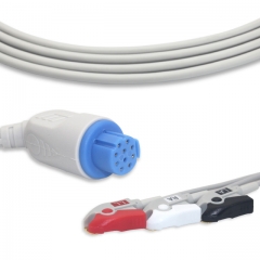 Artema -S/W 3 Lead Fixed ECG Cable - Pinch Connector (G3103P)