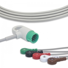 Medtronic-Physio 5 Lead Fixed ECG Cable - Snap Connector (G5115S)