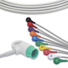 Medtronic-Physio 10 Lead Fixed ECG Cable - Snap Connector (G1115S)