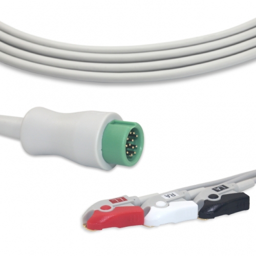 Mindray 3 Lead Fixed ECG Cable - Pinch Connector (G3118P)