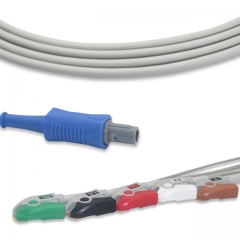 Narcotrend 5 Lead Fixed ECG Cable - Pinch Connector (G51126P)