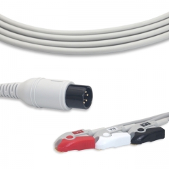 GE-Critikon 3 Lead Fixed ECG Cable - Pinch Connector (G3102P)