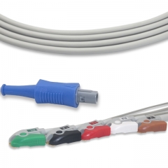 Biosys 5 Lead Fixed ECG Cable - Pinch Connector (G5105P)