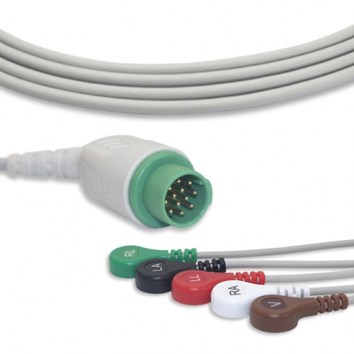 ARROW 5 Lead Fixed ECG Cable - Snap Connector (G51115S)