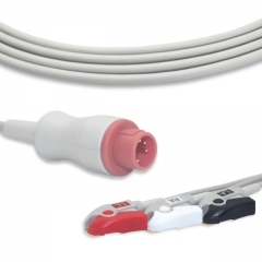 Bionet 3 Lead Fixed ECG Cable - Pinch Connector (G3104P)