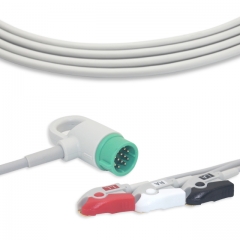 Medtronic-Physio 3 Lead Fixed ECG Cable - Pinch Connector (G3115P)
