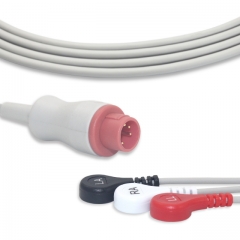 Bionet 3 Lead Fixed ECG Cable - Snap Connector (G3104S)