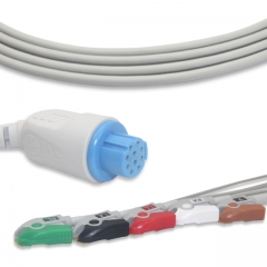 GE-Datex Ohmeda 5 Lead Fixed ECG Cable - Pinch Connector (G5110P)