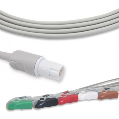 Drager 5 Lead Fixed ECG Cable - Pinch Connector (G51116P)