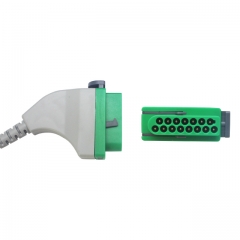 Fukuda Denshi 3 Lead Fixed ECG Cable - Pinch Connector (G31144P)