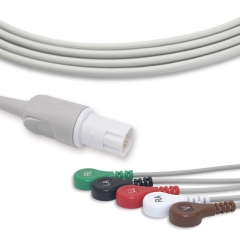 Drager 5 Lead Fixed ECG Cable - Snap Connector (G51116S)