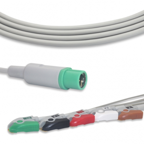 Drager-Siemens 5 Lead Fixed ECG Cable - Pinch Connector (G5131P)