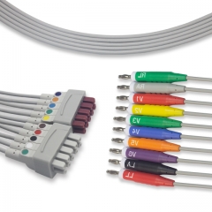 GE CAM14 10 Lead EKG leadwire - Banana Connector (K114GE)