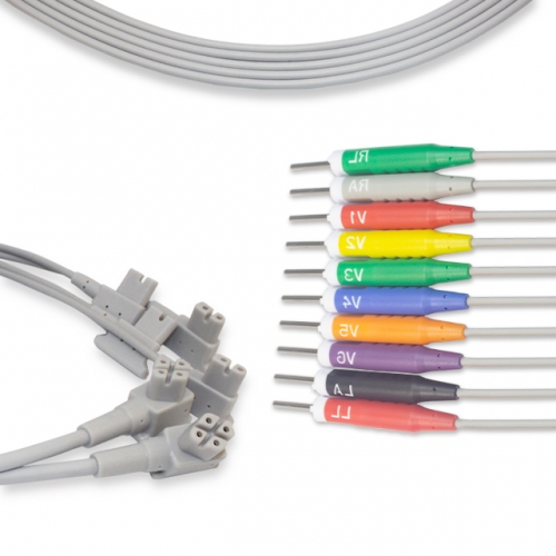 Philip 10 Lead EKG leadwire - Needle Connector (K113TC)