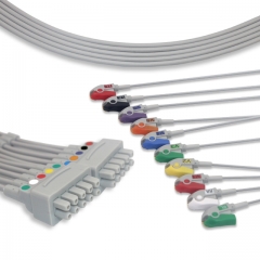 GE-Marquette 10 Lead EKG leadwire - Pinch Connector (K111MQ)