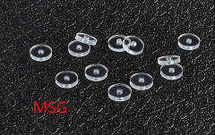 Medical silicone gasket Disk-7mm, Thickness-1mm,Hole-1.6mm MSG-167