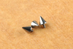 NSPJ Titanium Piercing Jewelry 0.9MM Internally Thread Top ASTMF136 Titanium And Zircon Body Piercing Jewelry P062
