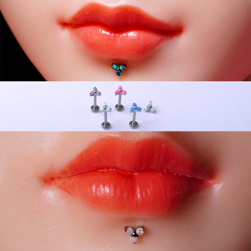 Piercing Jewelry Titanium ASTM F136 Lips Body Piercing Jewelry nose piercing jewelry nine safe piercing  P001+P102