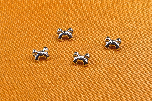 ASTM-F136 Small Bow Knot Shape Ear Studs Earrings Fashion Wholesale Jewelry for Women Girls body Piercing titanium piercing jewelry -P151