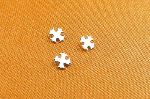 ASTM-F136 titanium jewelry earrings female is personality simple star chic wind pentagram retro era jewelry helix piercing jewelry--P153