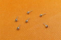 Push In Top Bezel Set CZ ASTM F136 Titanium Threadless piercing jewellery White Color --T28