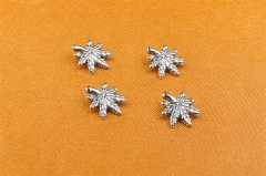Live Stream Hot Sell ASTM-F136 titanium leaf Studs Earrings for Women Girls Wedding Factory piercing supply Wholesale titanium piercing-P116