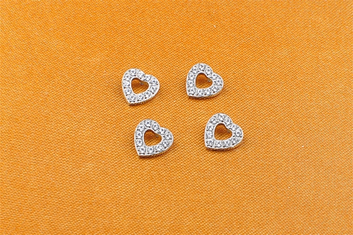 Titanium piercing jewelry Body Piercing Jewelry ASTM F136 Titanium Lover Heart Shape Ear Piercing Jewels Internally Thread Parts helix piercing--P108