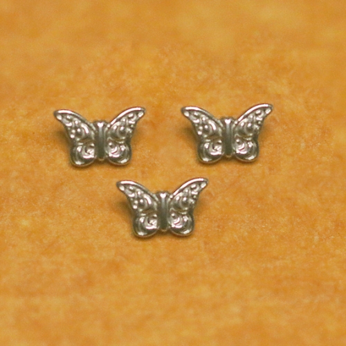 Personalised 5mm dainty butterfly DIY sliding beads for kids bracelets making titanium threaded body piercing replacement helix piercing jewelry--P115