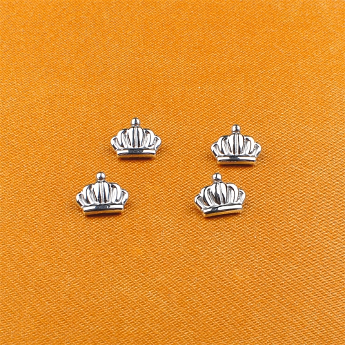 ASTM-F136 new handmade jewelry crown queen hollow stud earrings fashion female titanium jewelry helix piercing jewelry -P125