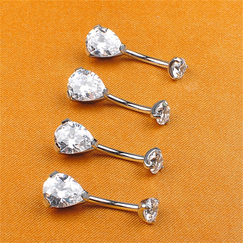 Nave Piercing Jewels Body Jewelry ASTM Piercing Titanium  5/8mm Clean Zircon Titanium 1.6mm Internal Thread ASTM F136-W33