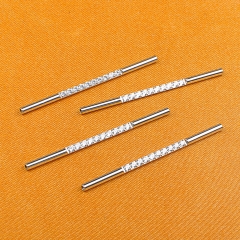 ASTM F136 Titanium Piercing Jewelry Zircon Stone Jewelry Length: 36mm 38mm 40mm 14G Helix Piercing Jewelry P071