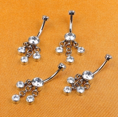 Hinged Septum Body Piercing Jewelry Navel Jewelry ASTM F136 Titanium New Shape Mix Colors Zircon Stone Jewellery Gift--W73