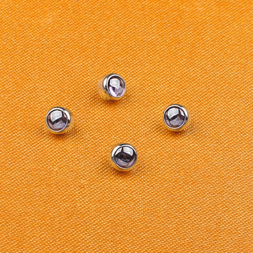 ASTM F136 Titanium Piercing Jewelry Titanium Round Shape 1.2 mm Internally Thread Body Piercing Jewelry
