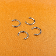 Horseshoe ring, 0.9mm Thread, internal thread piercing jewelry,  titanium piercing jewelry body piercing jewelry ASTM F136 -P072