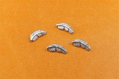 Nine safe piercing lip piercing jewelry Body Piercing Jewelry ASTM F136 Titanium Tree Leaf Shape Silver Jewelry Internally Threaded Parts Labret Pierc
