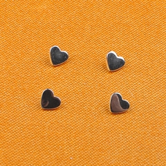 NSPJ Ear Piercing Jewelry 0.9MM Internally Thread Top Heart Shape Titanium Colors Jewelry ASTMF136 Titanium Body Piercing Jewelry P054