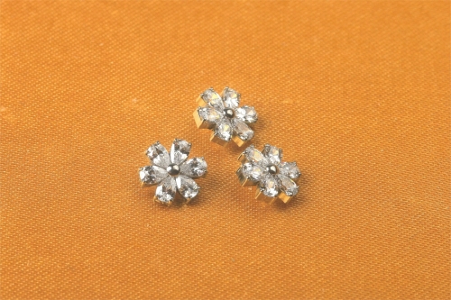 Factory Price Fashion Colorful NSPJ Cheap AAAAA+ Zircon Necklace Earrings Women Accessories Jewelry Set titanium piercing jewelry-P177