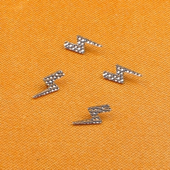 16G Body Piercing Jewelry ASTM F136 Titanium Piercing Jewelry Titanium Lightning Shaped Jewelry P079