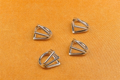 Women's Fashion Triple for Sharp Cones Hinged Segment Ring ASTM F-136 Zircon Body Piercing Jewelry for Nose Navel Nail Piercing--W83