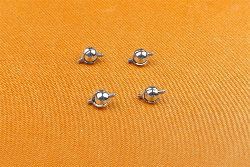 Ear Piercing Double Thread Parts Jewelry Body Piercing Jewelry ASTM F136 Titanium Shape Round Balls Jewelry helix piercing jewelry Gift--P099