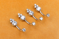 Body Piercing Jewelry Zircon Titanium Navel Jewelry ASTM F136 Piercing Titanium ASTM F136-W64