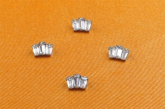 ASTM-F136 Titanium Baguette Internally Top End With Shiny White Tragus Cartilage Ear Piercing Jewelry Wholesale piercing supply-P136