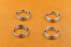 ASTM F136 Titanium Triple Stack Hinged Segment Rings Septum Clicker Tragus Helix Conch Cartilage Nose Piercing Jewelry -W48