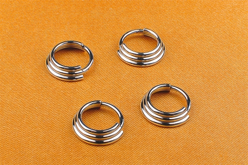 Three Layers In Half Circle CBR with Hinged Segment ASTM F136 Titanium Piercing Jewelry Piercing Titanium ASTM F136-W81