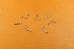 Nostril White Zircon Jewelry Titanium ASTM F136 Titanium zircon Nose body piercing piercing Jewelry -W37