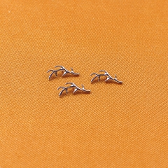 Piercing Stories ASTM F136 Titanium leaf Internally thread End Jewellery Labret Earrings--P179